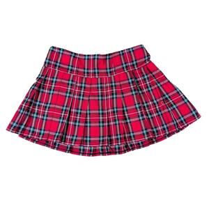 Royal Bones By Tripp Red Plaid Skirt